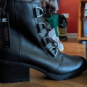 Sorel Women's Black Lace Up Boots